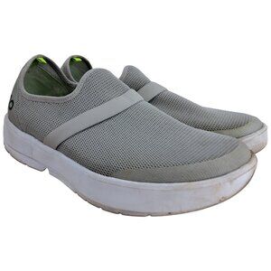 Oofos OOmg Slip On Low Top Mesh Recovery Comfort Shoes Size 43 US 12 Womens Gray